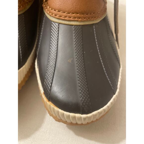 Jsport Women's Size 8 Mary Waterproof Faux Fur Duck Boot Booties Brown by Jambu - Picture 7 of 12